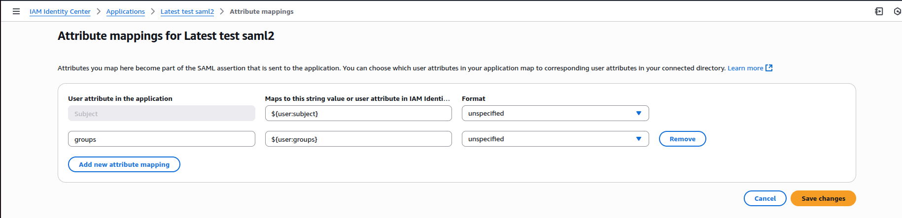 admin_sam2_config_aws_idc_subject_attribute_mapping.png